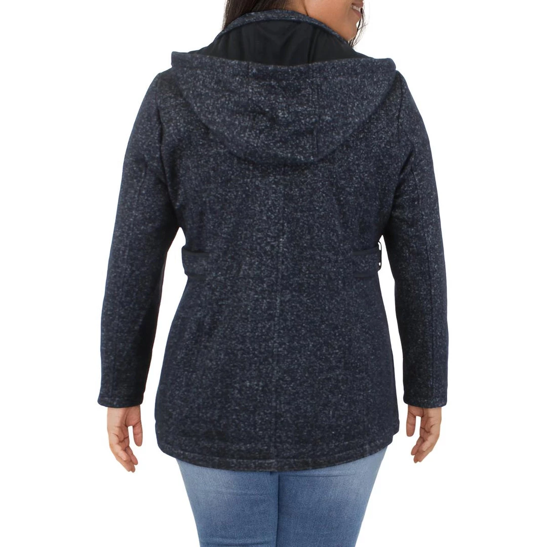 INTL d.e.t.a.i.l.s Womens Short Hooded Walker Coat 2 INTL d.e.t.a.i.l.s Womens Short Hooded Walker Coat - Image 2