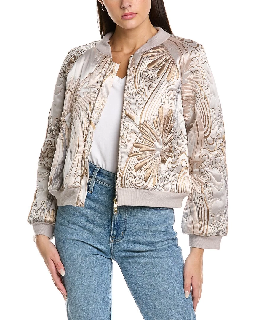 Josie Natori Wintertide Jacquard Jacket - women 1 Josie Natori Wintertide Jacquard Jacket - women