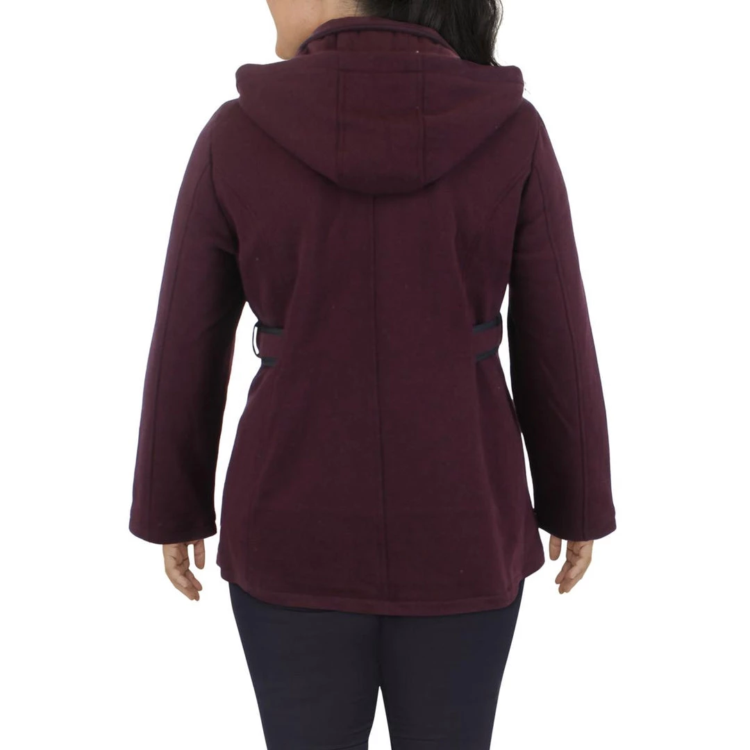 INTL d.e.t.a.i.l.s Womens Short Hooded Walker Coat 2 INTL d.e.t.a.i.l.s Womens Short Hooded Walker Coat - Image 2