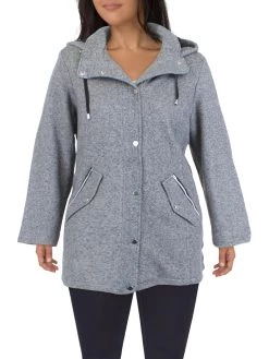 INTL d.e.t.a.i.l.s Plus Womens Warm Hooded Walker Coat