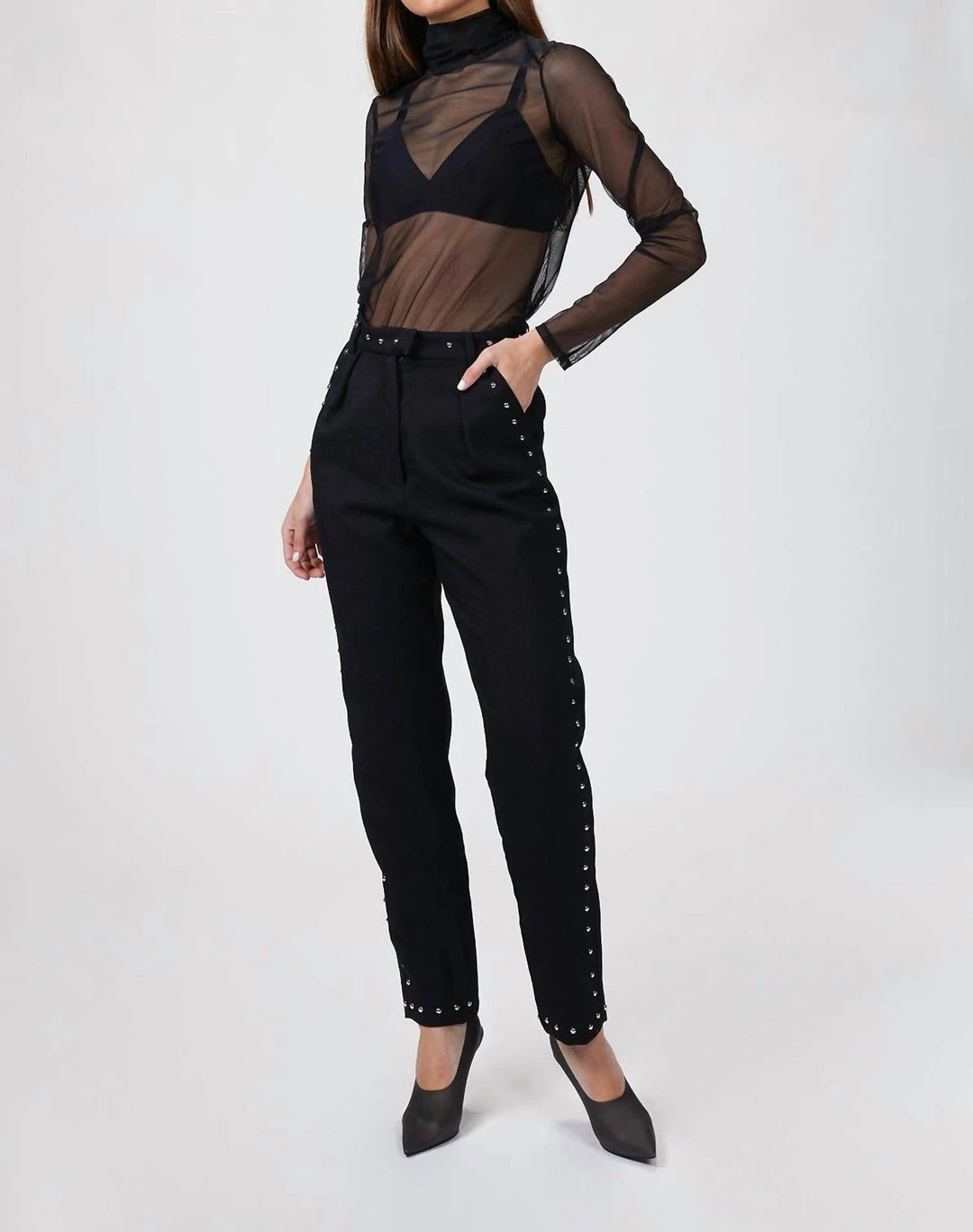 The Kooples Suit Pants in Black - women 1 The Kooples Suit Pants in Black - women