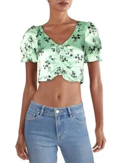 Likely Mona Womens Printed Ruched Top