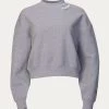The Kooples Sweatshirt With Metal Details in Grey - women
