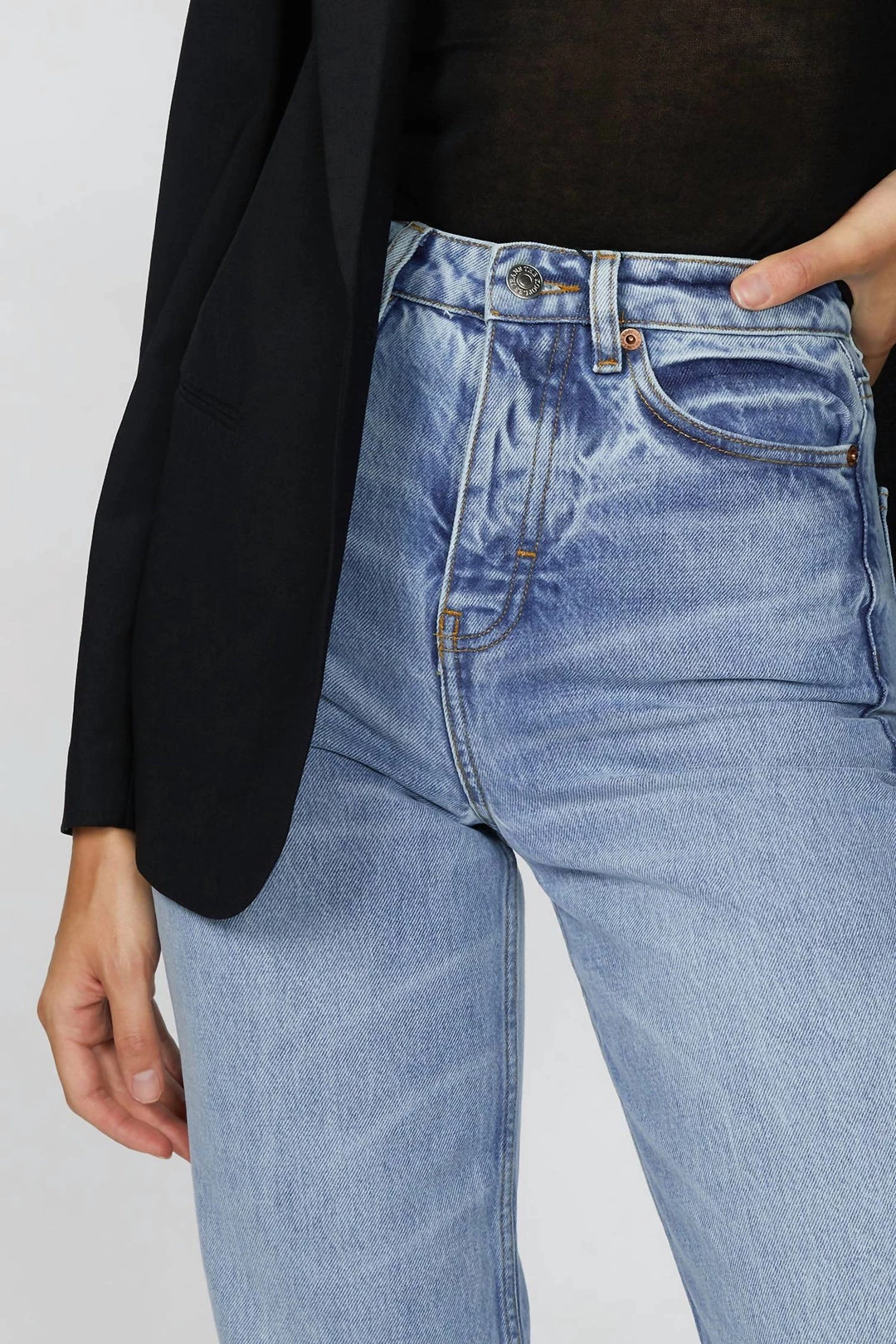 The Kooples Naomy Jeans in Light Blue - women 4 The Kooples Naomy Jeans in Light Blue - women - Image 4