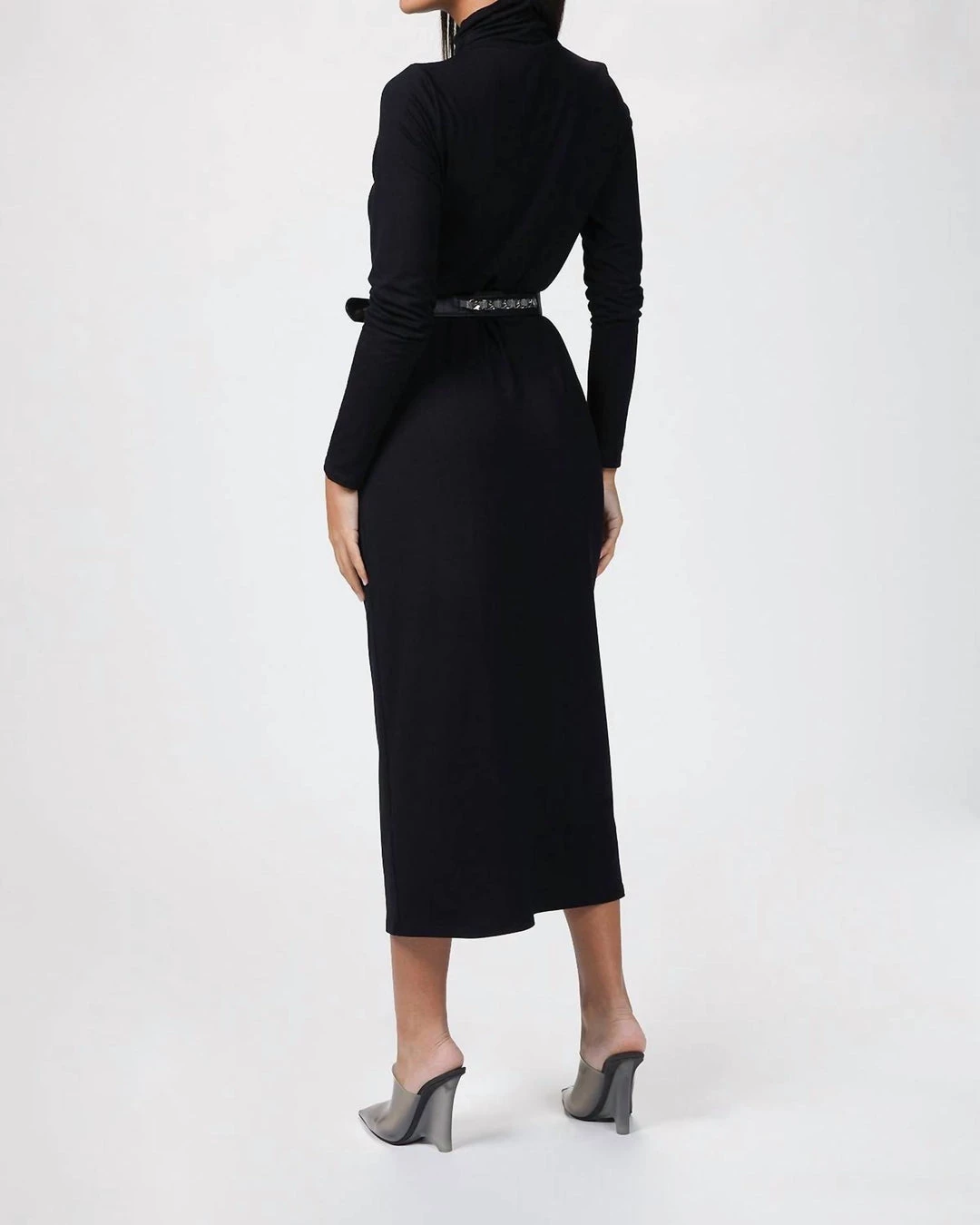 The Kooples Leather Belt With Chain in Black - women 3 The Kooples Leather Belt With Chain in Black - women - Image 3