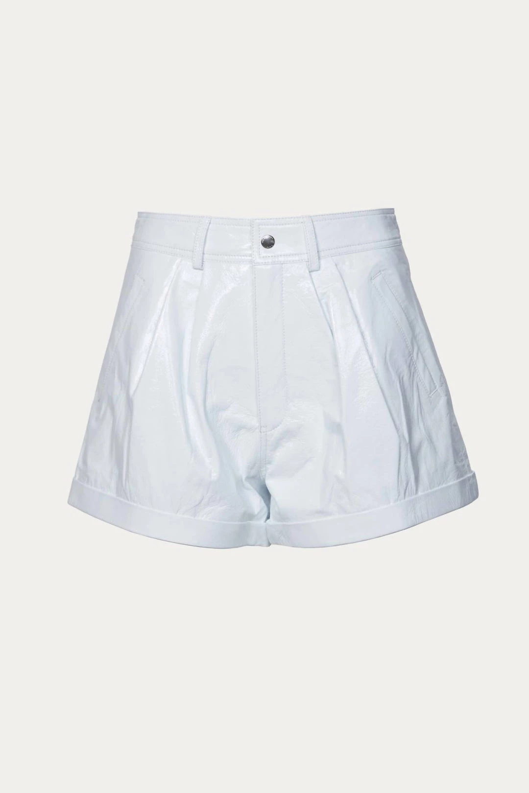 The Kooples Leather White Shorts in White - women 2 The Kooples Leather White Shorts in White - women - Image 2