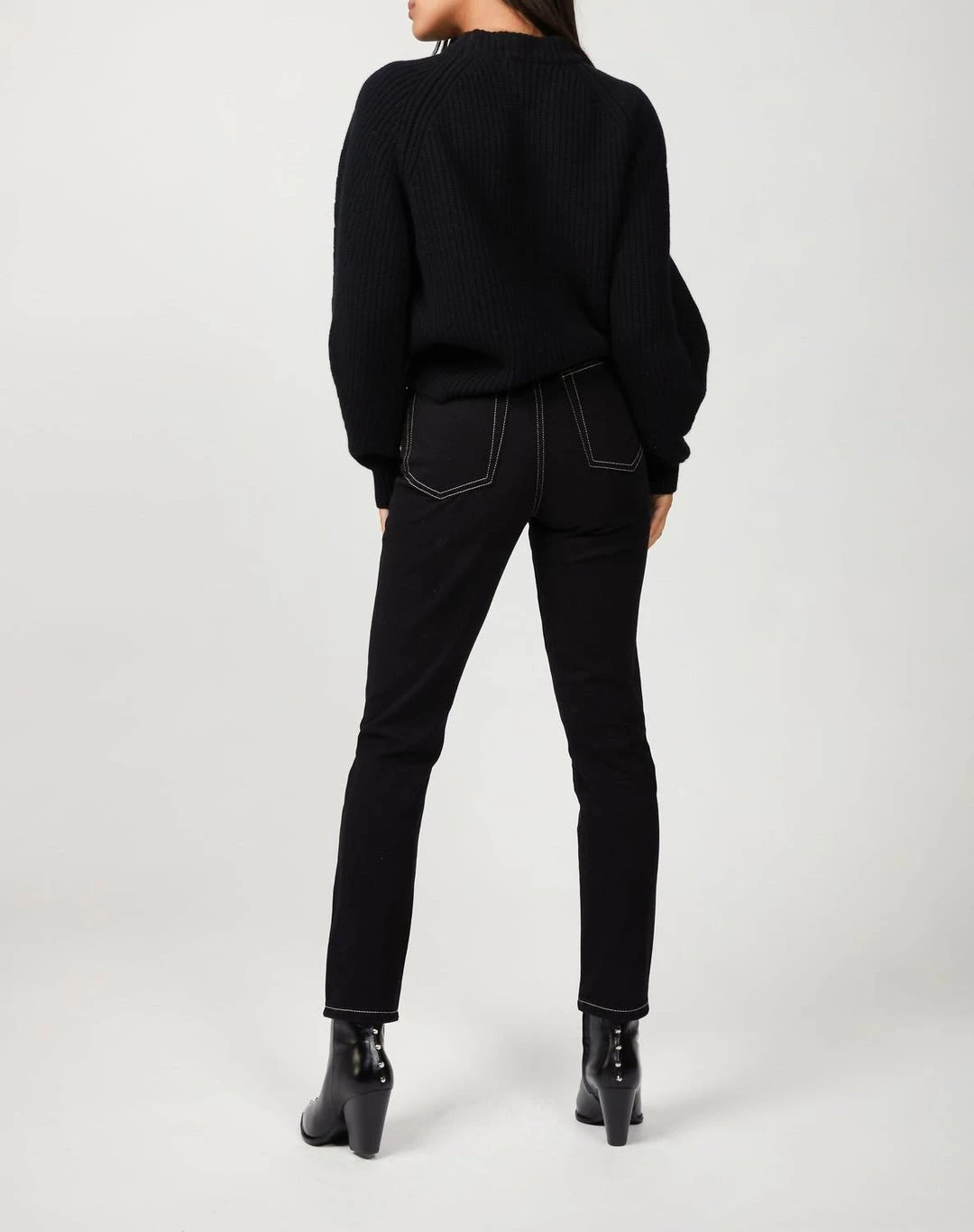 The Kooples Heeled Leather Ankle Boots With Studs in Black - women 4 The Kooples Heeled Leather Ankle Boots With Studs in Black - women - Image 4