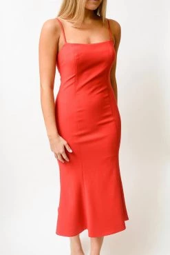 Likely Midi Carter Dress in Scarlet - women