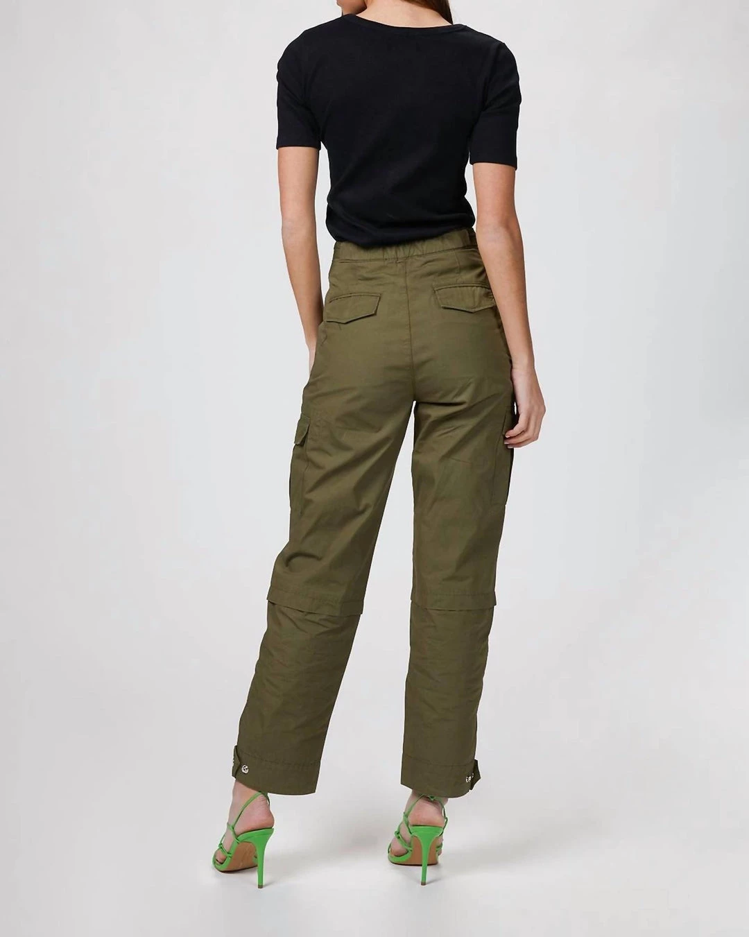 The Kooples Military Trousers in Army Green - women 3 The Kooples Military Trousers in Army Green - women - Image 3