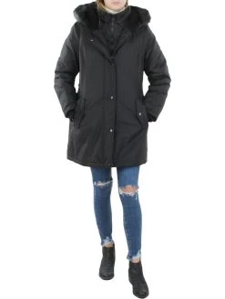 INTL d.e.t.a.i.l.s Womens Warm Midi Down Coat