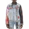 Cult Of Individuality Men'S Motley Crue Type Iv Denim Jacket in Crue