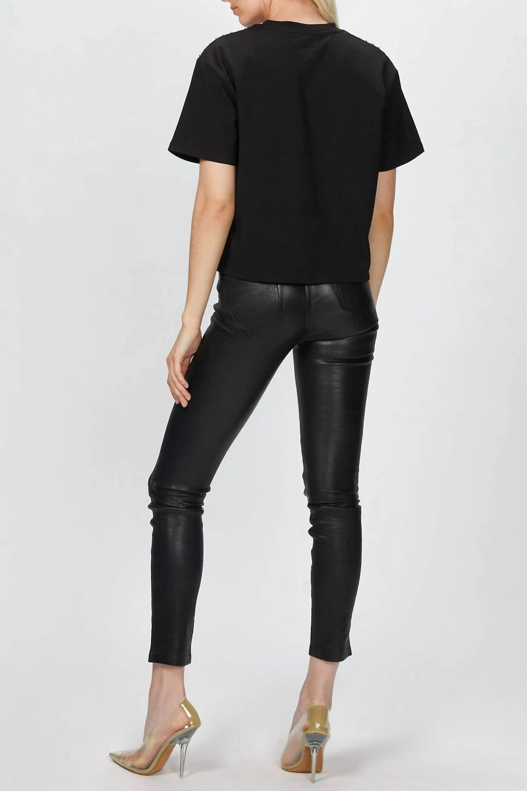 The Kooples T-Shirt With Studs in Black - women 3 The Kooples T-Shirt With Studs in Black - women - Image 3