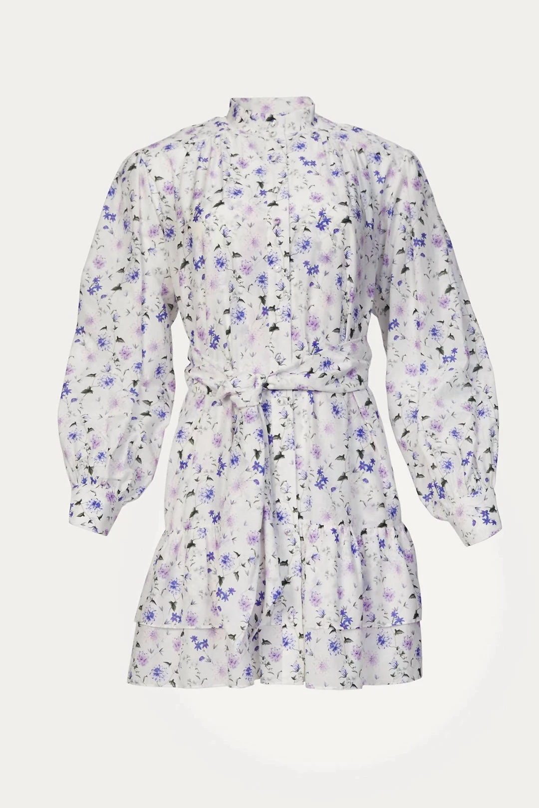 The Kooples White Floral Dress in White/Purple Peony - women 2 The Kooples White Floral Dress in White/Purple Peony - women - Image 2