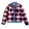 Cult Of Individuality Men'S Reversible Denim Jacket in Red/Black