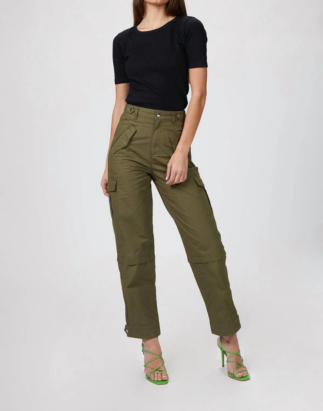 The Kooples Military Trousers in Army Green - women 1 The Kooples Military Trousers in Army Green - women