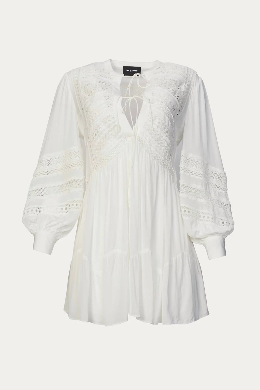 The Kooples Dress With Lace Detailing in White - women 2 The Kooples Dress With Lace Detailing in White - women - Image 2