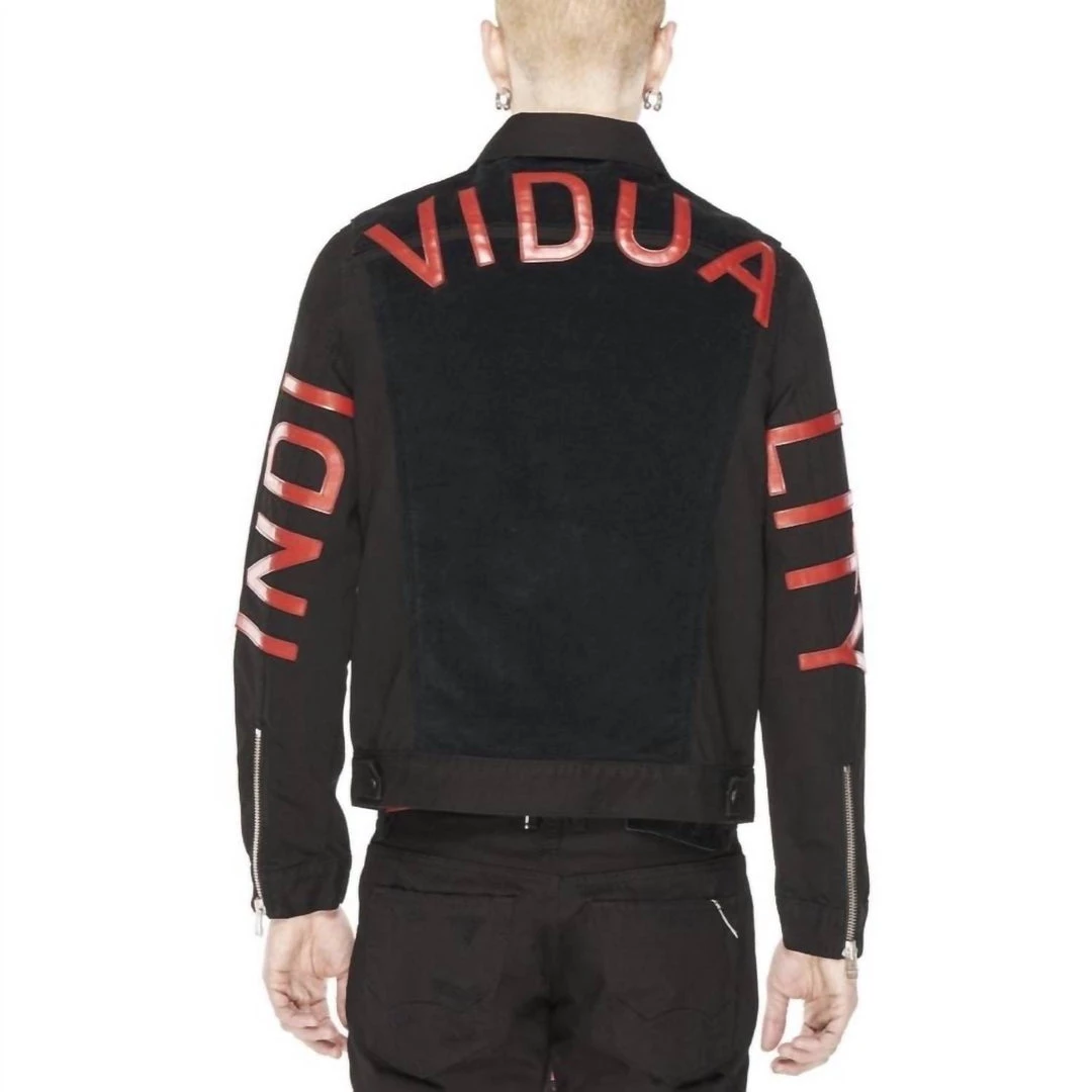 Cult Of Individuality Men'S Whiskey Jacket in Rigid Black 2 Cult Of Individuality Men'S Whiskey Jacket in Rigid Black - Image 2