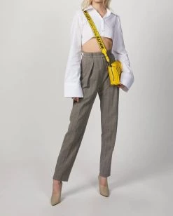 The Kooples Herringbone Suit Pants in Grey - women