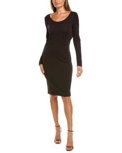 Josie Natori Drape Back Midi Dress - women