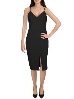 Likely Brooklyn Womens Side Slit Bodycon Cocktail Dress