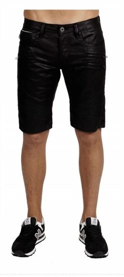 Cult Of Individuality Men'S Moto Short in Black