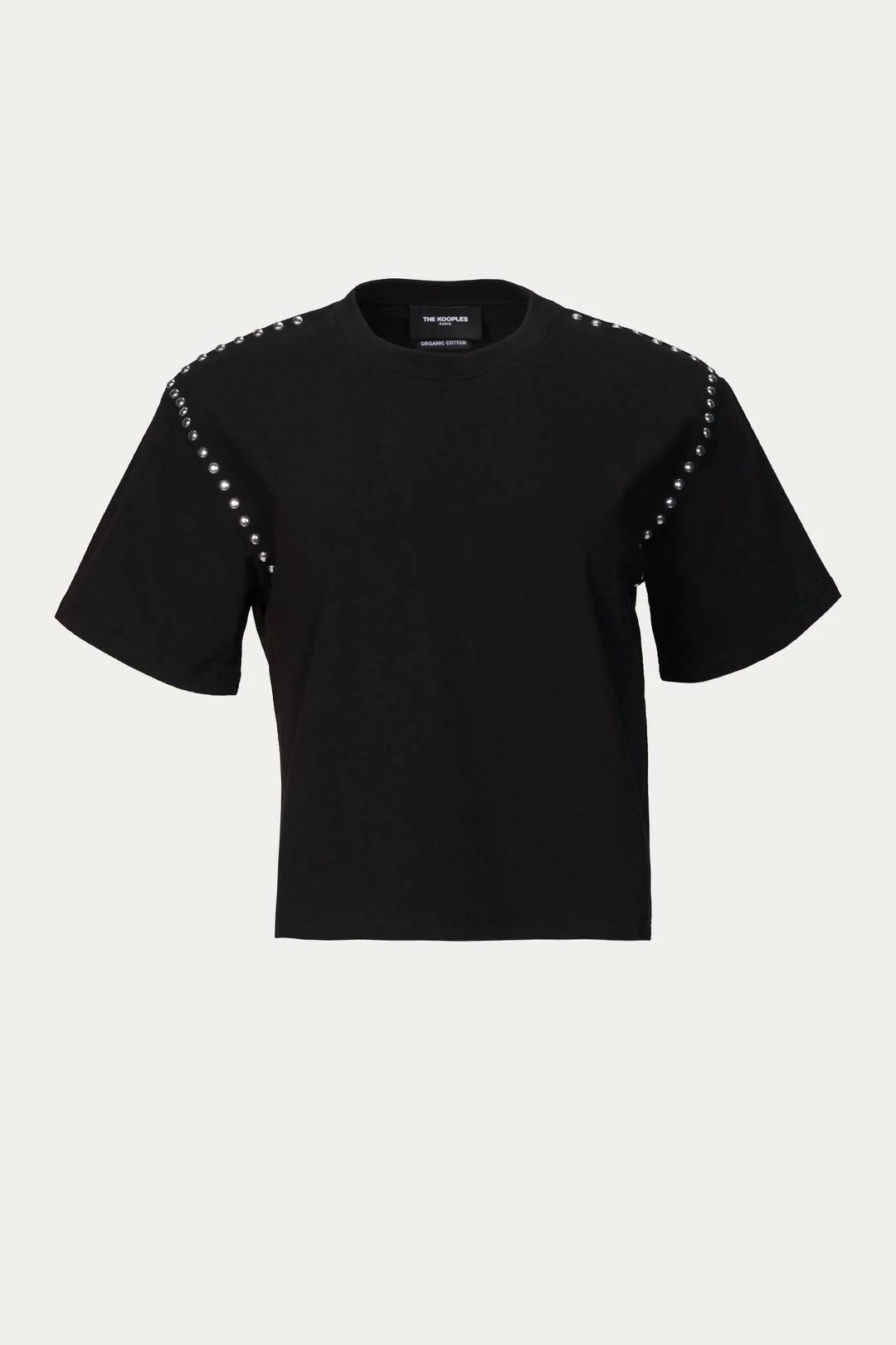 The Kooples T-Shirt With Studs in Black - women 2 The Kooples T-Shirt With Studs in Black - women - Image 2