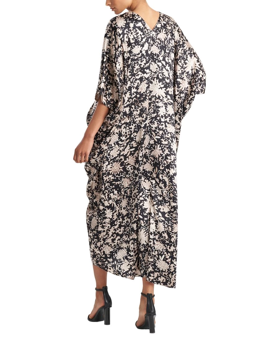 Josie Natori Yasugi Silk Kai Caftan - women 2 Josie Natori Yasugi Silk Kai Caftan - women - Image 2