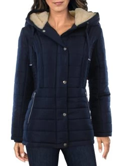 INTL d.e.t.a.i.l.s Womens Warm Short Quilted Coat