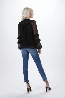 The Kooples Renaissance Smocked Shirt in Black - women 8 The Kooples Renaissance Smocked Shirt in Black - women -Cult of Individuality shop b8d2337828e8405c8c1e70fc6917ca93 1080x