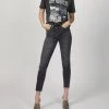The Kooples Faded Black T-Shirt in Black - women