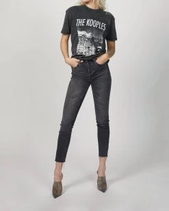 The Kooples Faded Black T-Shirt in Black - women