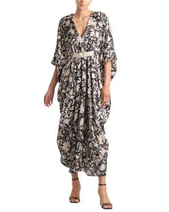 Josie Natori Yasugi Silk Kai Caftan - women
