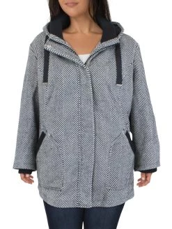INTL d.e.t.a.i.l.s Plus Womens Heavy Hooded Walker Coat