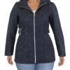 INTL d.e.t.a.i.l.s Womens Short Hooded Walker Coat