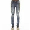 Cult Of Individuality Men'S Punk Super Skinny Denim in Tiger