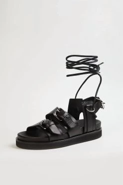 The Kooples Wedge Sandals With Ankle Tie in Black - women 7 The Kooples Wedge Sandals With Ankle Tie in Black - women -Cult of Individuality shop d42d26a6a6424b3997926bb37c75c7bf b184ce97 e840 4e2e 916b a2901bd45f3b 1080x