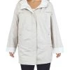 INTL d.e.t.a.i.l.s Plus Womens Hooded Lightweight Windbreaker Jacket