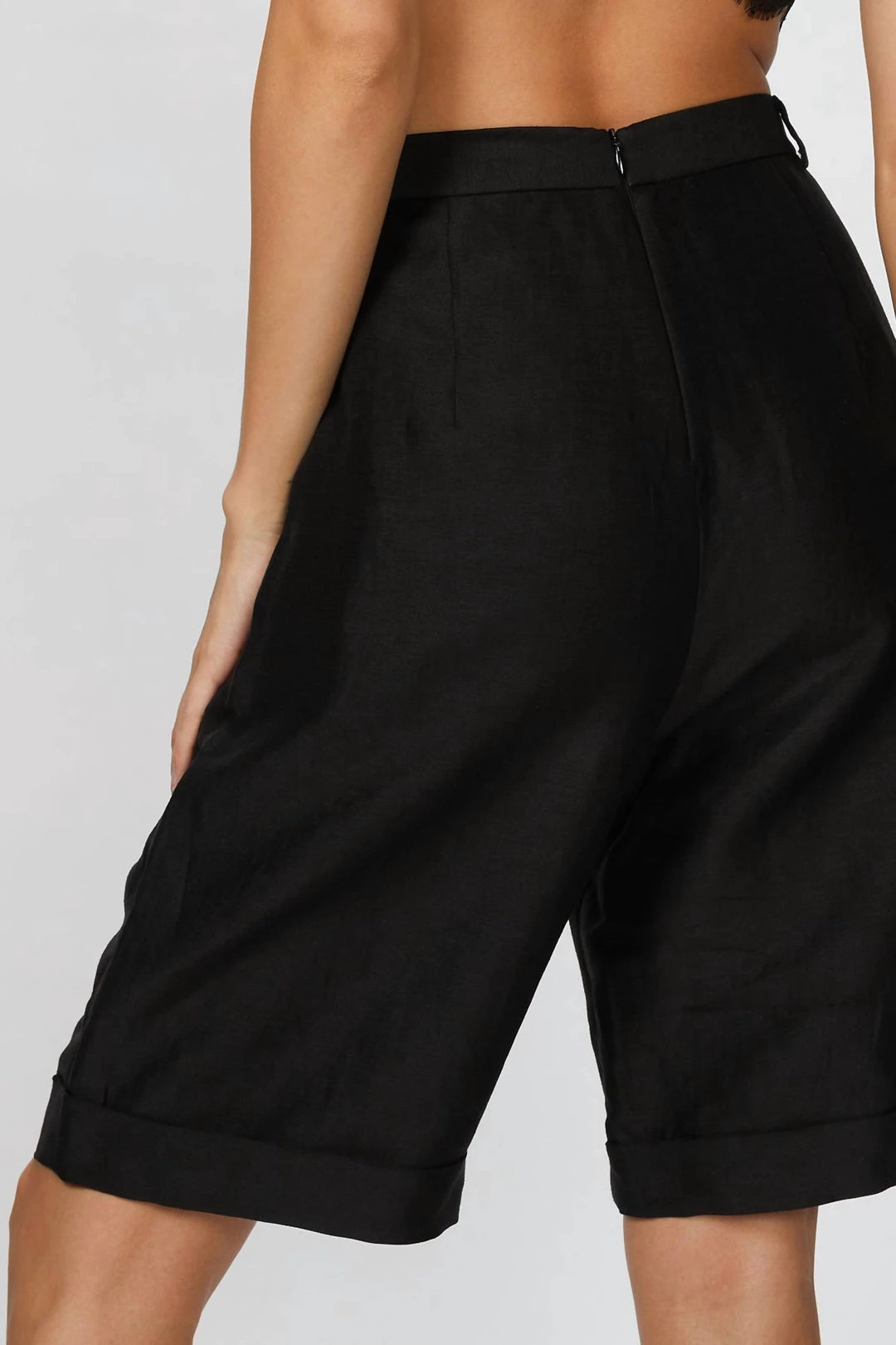 The Kooples Bermuda Shorts in Black - women 5 The Kooples Bermuda Shorts in Black - women - Image 5