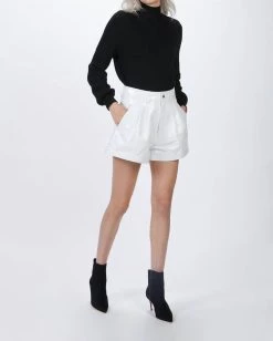 The Kooples Leather White Shorts in White - women 11 The Kooples Leather White Shorts in White - women -Cult of Individuality shop f3510ac69aef4d76b0de4c0294e64e30 1080x