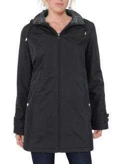 INTL d.e.t.a.i.l.s Radiance Womens Lightweight Short Raincoat