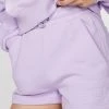 The Kooples Sweat Short With Logo in Purple - women