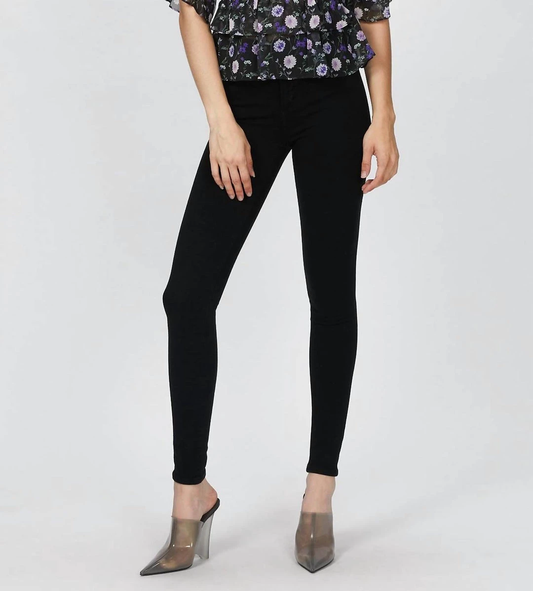 The Kooples Silk Top With Print in Black/Floral - women 1 The Kooples Silk Top With Print in Black/Floral - women